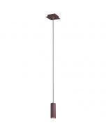 LED Hanglamp - Trion Mary - GU10 Fitting - 1-lichts - Vierkant - Roestkleur - Aluminium