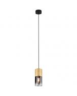 LED Hanglamp - Trion Roba - E27 Fitting - 1-lichts - Rond - Mat Goud - Aluminium