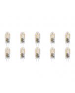 LED Lamp 10 Pack - G4 Fitting - Dimbaar - 2W - Warm Wit 3000K - Transparant | Vervangt 20W