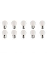 LED Lamp 10 Pack - Romba - Wit Gekleurd - E27 Fitting - 1W