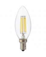 LED Lamp - Kaarslamp - Filament - E14 Fitting - 6W Dimbaar - Warm Wit 2700K