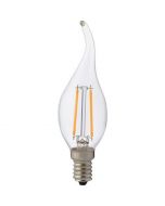 LED Lamp - Kaarslamp - Filament Flame - E14 Fitting - 4W - Warm Wit 2700K