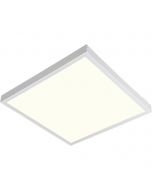 LED Paneel - Aigi Clena - 30x30 Natuurlijk Wit 4000K - 12W Opbouw Vierkant - Mat Wit - Flikkervrij