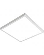 LED Paneel - Aigi Limno Slim - 60x60 - Helder/Koud Wit 6000K - 32W - Smart LED - Slimme LED - Dimbaar - Opbouw Vierkant - Mat Wit - Flikkervrij