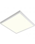 LED Paneel - Aigi Limno Slim - 60x60 - Natuurlijk Wit 4000K - 32W - Smart LED - Slimme LED - Dimbaar - Opbouw Vierkant - Mat Wit - Flikkervrij