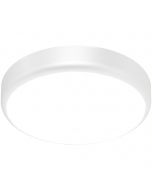 LED Plafondlamp met Sensor + Dag en Nacht Sensor - Brinton Gruna - 20W 2000lm - Helder/Koud Wit 5000K - IP54 - Opbouw - Rond - Wit