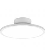 LED Plafondlamp - Plafondverlichting - Trion Trula - 29W - Natuurlijk Wit 4000K - Dimbaar - Rond - Mat Wit - Aluminium