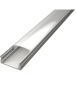 LED Strip Profiel - Velvalux Profi - Wit Aluminium - 1 Meter - 17.4x7mm - Opbouw