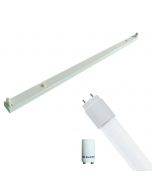 LED TL Armatuur met T8 Buis Incl. Starter - Aigi Dybolo - 150cm Enkel - 22W - Natuurlijk Wit 4200K - Beschermingsgraad IP20