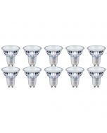 PHILIPS - LED Spot 10 Pack - MASTER 927 36D VLE - GU10 Fitting - DimTone Dimbaar - 4.9W - Warm Wit 2200K-2700K | Vervangt 50W