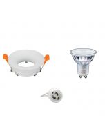 PHILIPS - LED Spot Set - MASTER 927 36D VLE DT - GU10 Fitting - Dimbaar - Inbouw Rond - Mat Wit - 4.9W - Warm Wit 2700K - Ø85mm