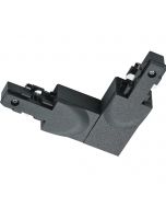 Spanningsrail Doorverbinder - Trion Dual - Hoek L Connector - Aarde Buiten - 2 Fase - Mat Zwart