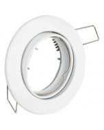 Spot Armatuur GU10 - GU10 Inbouwspot - Rond - Wit - Aluminium - Kantelbaar Ø82mm