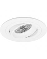 Spot Armatuur GU10 - Pragmi Alpin - Inbouw Rond - Mat Wit - Aluminium - Kantelbaar - Ø92mm