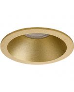 Spot Armatuur GU10 - Pragmi Pollon Pro - Inbouw Rond - Mat Goud - Aluminium - Verdiept - Ø82mm