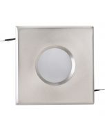 Spot Armatuur GU10 - Waterdicht IP65 - Inbouw Vierkant - Mat Chroom Aluminium/Glas - 82mm