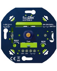 EcoDim - LED Dimmer - ECO-DIM.12 - Inbouw - Enkel Knop - 1-10V (50mA)