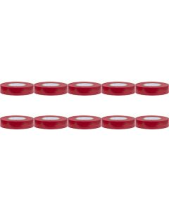 Isolatietape 10 Pack - Yurga - Rood - 20mmx20m