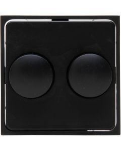 KOPP - Afdekplaat/Centraalplaat - Athenis HK07 - DUO Dimmer - Mat Zwart