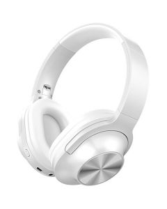 Koptelefoon - Aigi Moski - Draadloos - Bluetooth - On Ear - Wit/Zilver 