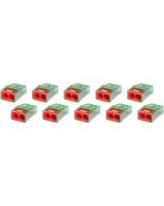 Lasklem - Vintex - 2 Polig - 0.2-2.5 mm2 - Rood - 10 Stuks