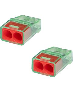 Lasklem - Vintex - 2 Polig - 0.2-2.5 mm2 - Rood - 2 Stuks