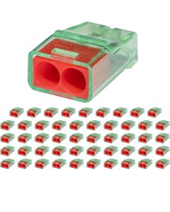 Lasklem - Vintex - 2 Polig - 0.2-2.5 mm2 - Rood - 50 Stuks