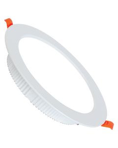 LED Downlight - Alexy - Inbouw Rond 12W - Helder/Koud Wit 6400K - Mat Wit Aluminium - Ø120mm