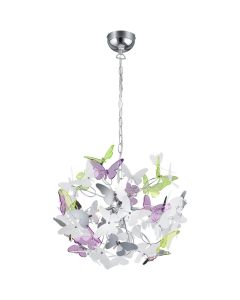 LED Hanglamp - Trion Baduli - G9 Fitting - 4-lichts - Rond - Glans Chroom - Aluminium