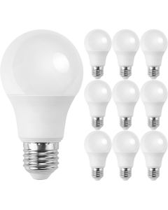 LED Lamp 10 Pack - E27 Fitting - 8W - Natuurlijk Wit 4000K