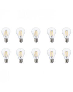 LED Lamp 10 Pack - Filament - E27 Fitting - 4W - Natuurlijk Wit 4200K