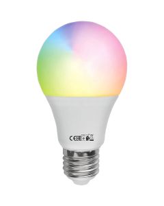 LED Lamp E27 - Kozolux - Smart LED - Wifi+Bluetooth - 9W 800lm - RGB+CCT - Aanpasbare Kleur - Dimbaar