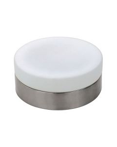 LED Lamp - Opbouw Rond - E27 - Mat Chroom Aluminium - Ø180mm