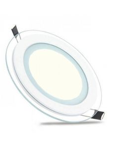 LED Spot / LED Downlight / LED Paneel Set BSE Rond Inbouw 15W 4200K Natuurlijk Wit 200mm Glas Armatuur Spatwaterdicht