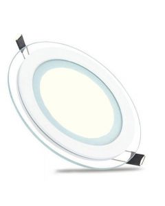 LED Spot / LED Downlight / LED Paneel Set BSE Rond Inbouw 12W 4200K Natuurlijk Wit 160mm Glas Armatuur Spatwaterdicht