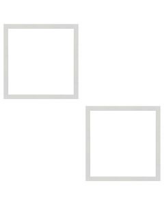 LED Paneel Slim 2 Pack - 30x30 Helder/Koud Wit 6400K - 24W Inbouw Vierkant - Mat Wit - Flikkervrij