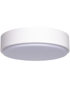 LED Plafondlamp - Aigi - Opbouw Rond 12W - Helder/Koud Wit 6500K - Mat Wit Aluminium