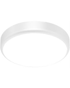 LED Plafondlamp met Sensor + Dag en Nacht Sensor - Brinton Gruna - 20W 2000lm - Helder/Koud Wit 5000K - IP54 - Opbouw - Rond - Wit