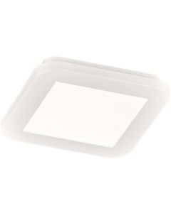 LED Plafondlamp - Trion Camy - Opbouw Vierkant 10W - Spatwaterdicht IP44 - Dimbaar - Warm Wit 3000K - Mat Wit