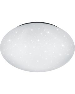 LED Plafondlamp - Trion Luka Ster - 18W - Aanpasbare Kleur - Dimbaar - Afstandsbediening - Rond - Mat Wit