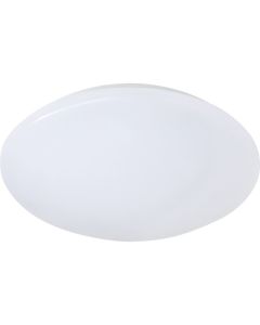 LED Plafondlamp - Trion Puta - Opbouw Rond 12W - Spatwaterdicht IP44 - Warm Wit 3000K - Mat Wit Kunststof