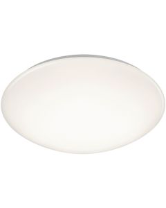 LED Plafondlamp - Trion Puta - Opbouw Rond 15W - Spatwaterdicht IP44 - Warm Wit 3000K - Mat Wit Kunststof