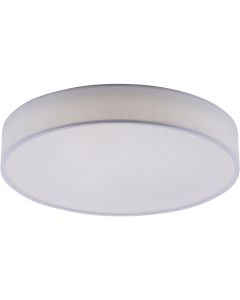 LED Plafondlamp WiZ - Trion Ditro - 45W - Aanpasbare Kleur - Dimbaar - Afstandsbediening - Rond - Mat Wit - Aluminium