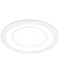 LED Spot - Inbouwspot - Trion Cynomi - 10W - Warm Wit 3000K - Rond - Mat Wit - Kunststof - Ø140mm