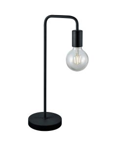 LED Bureaulamp - Trion Dolla - E27 Fitting - Rond - Mat Zwart - Aluminium