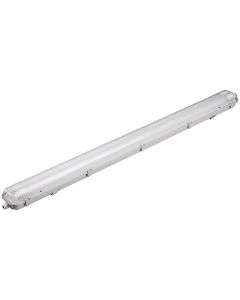 LED TL Armatuur met T8 Buizen - Pimosta - 120cm Dubbel - 36W - Helder/Koud Wit 6400K - Mat Grijs