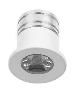 LED Veranda Spot Verlichting - 3W - Natuurlijk Wit 4000K - Inbouw - Dimbaar - Rond - Mat Wit - Aluminium - Ø31mm