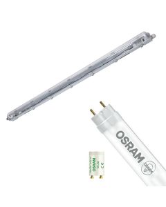 LED Waterdichte TL Armatuur met T8 Buis - Velvalux Strela - 120cm - Enkel - Koppelbaar - Waterdicht IP65 - OSRAM - SubstiTUBE Value EM 865 - 16.2W - Helder/Koud Wit 6500K | Vervangt 36W