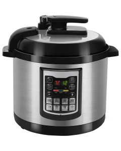 Multicooker - Aigi Miani - Timer - 6 Liter - Zwart/Zilver