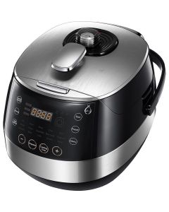 Multicooker Pressure - Aigi Hippo - 5 Liter - Zwart/Zilver